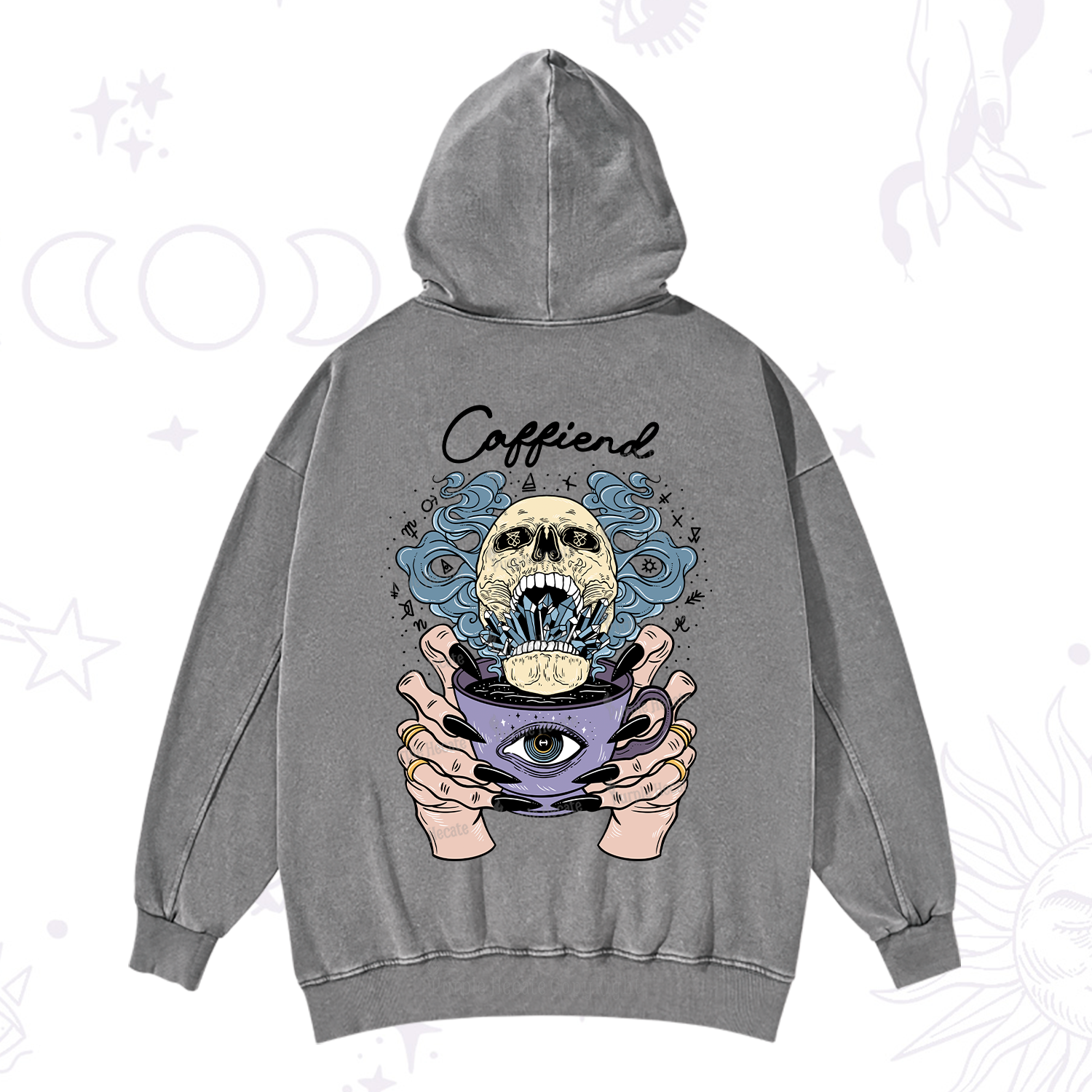 Purplehecate Caffiend Washed Hoodie