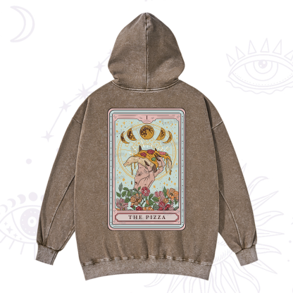 Purplehecate The Pizza Tarot Washed Hoodie