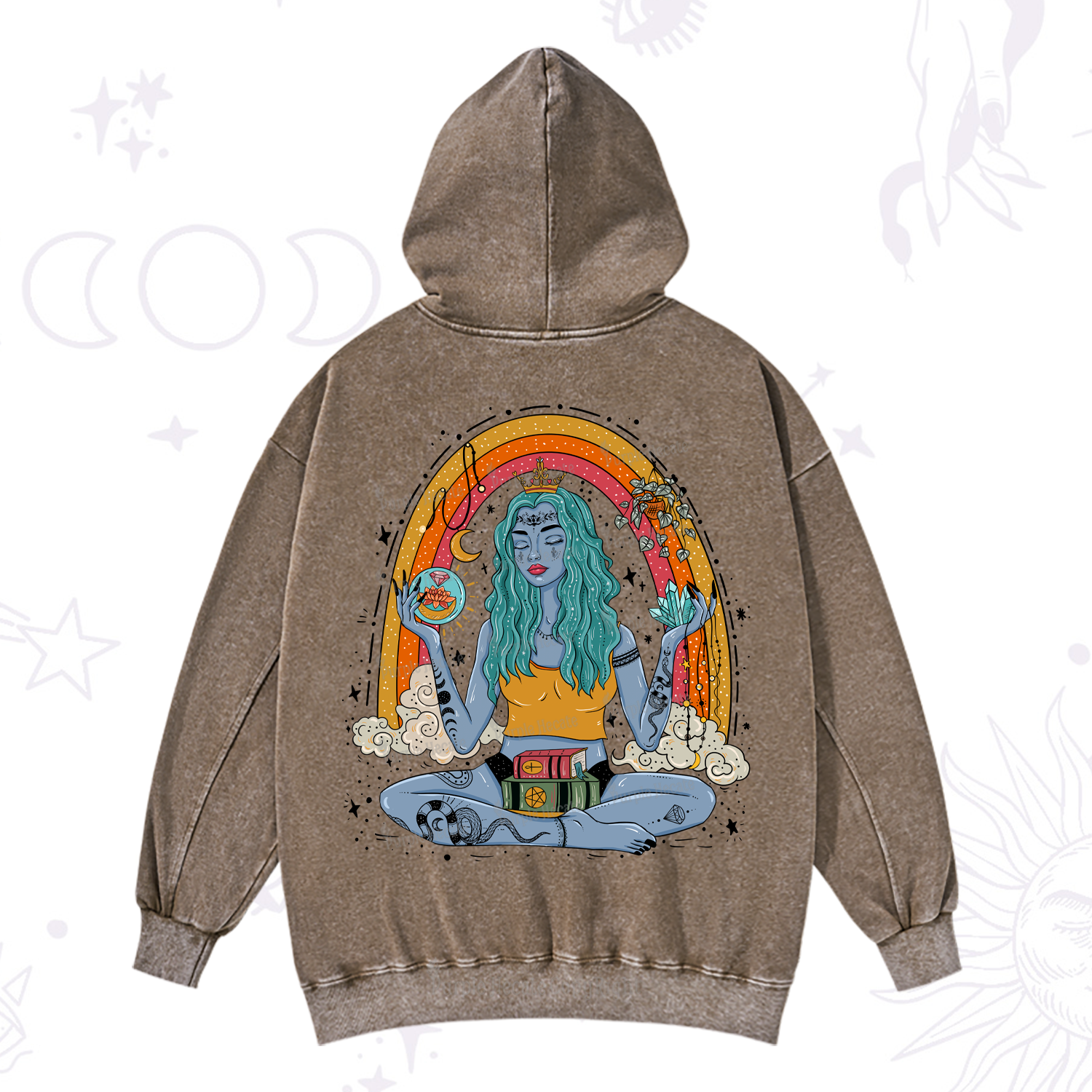 Purplehecate I'm The Queen Of All My Dreams Washed Hoodie