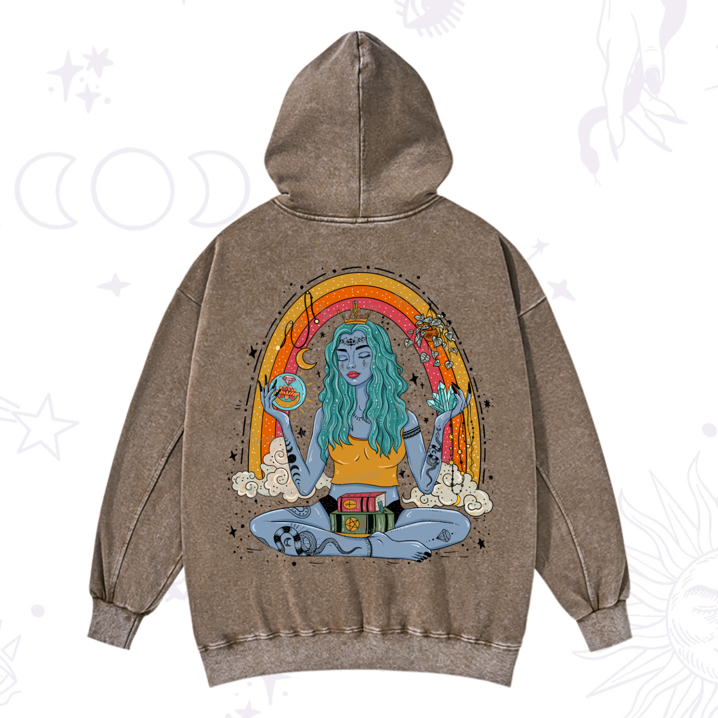 Purplehecate I'm The Queen Of All My Dreams Washed Hoodie