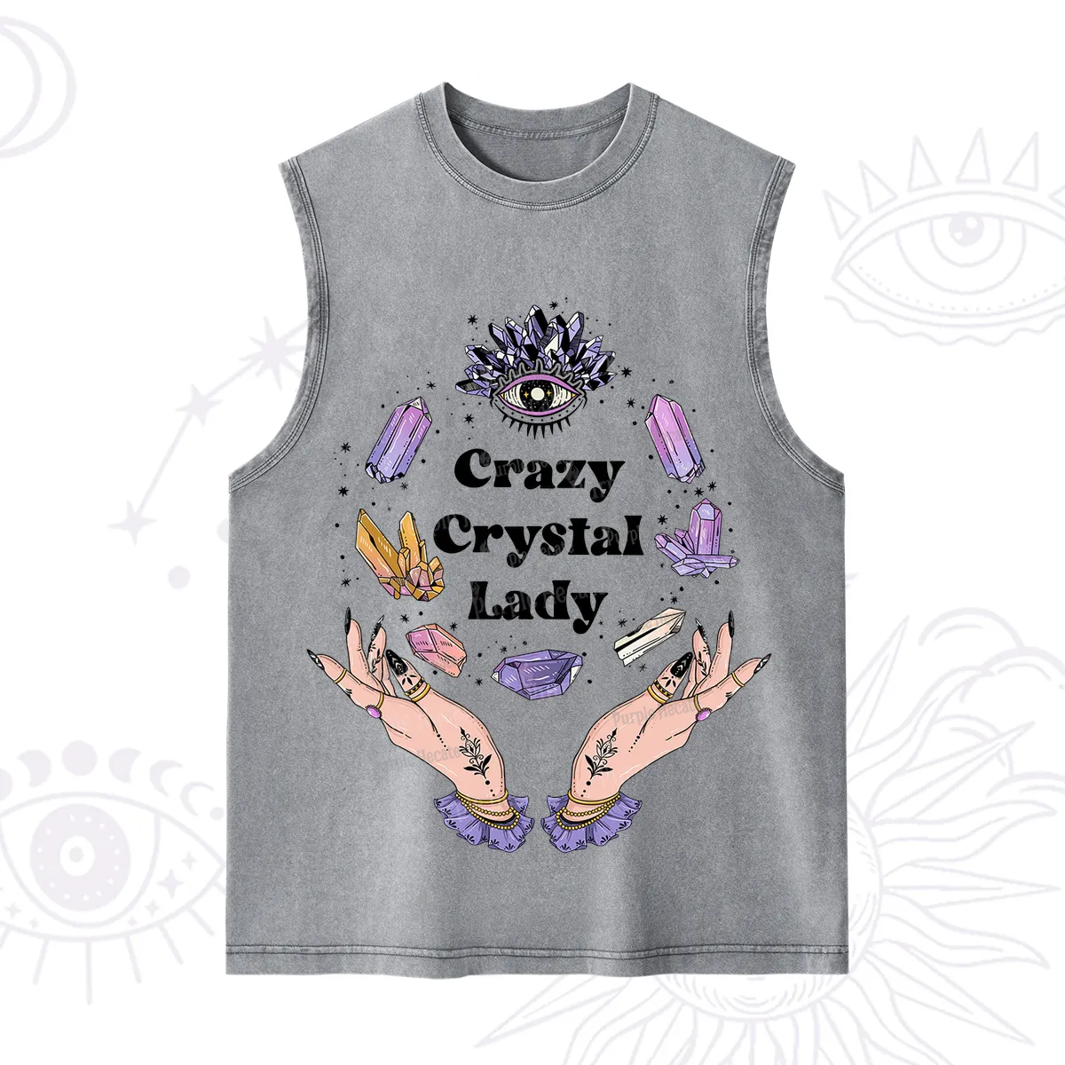 Purplehecate Crazy Crystal Lady Washed Tank