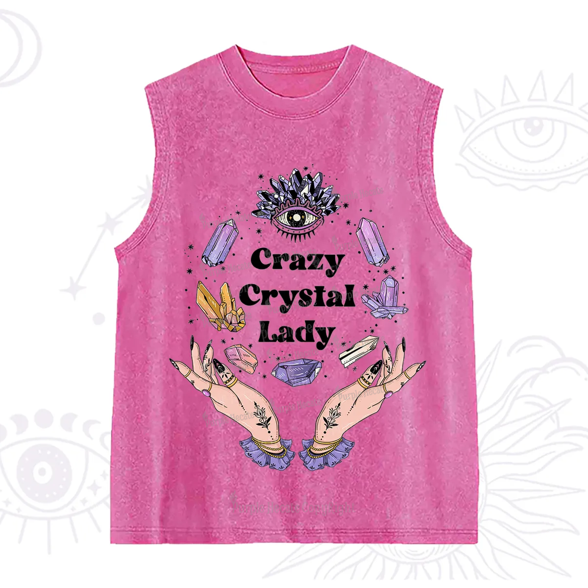 Purplehecate Crazy Crystal Lady Washed Tank