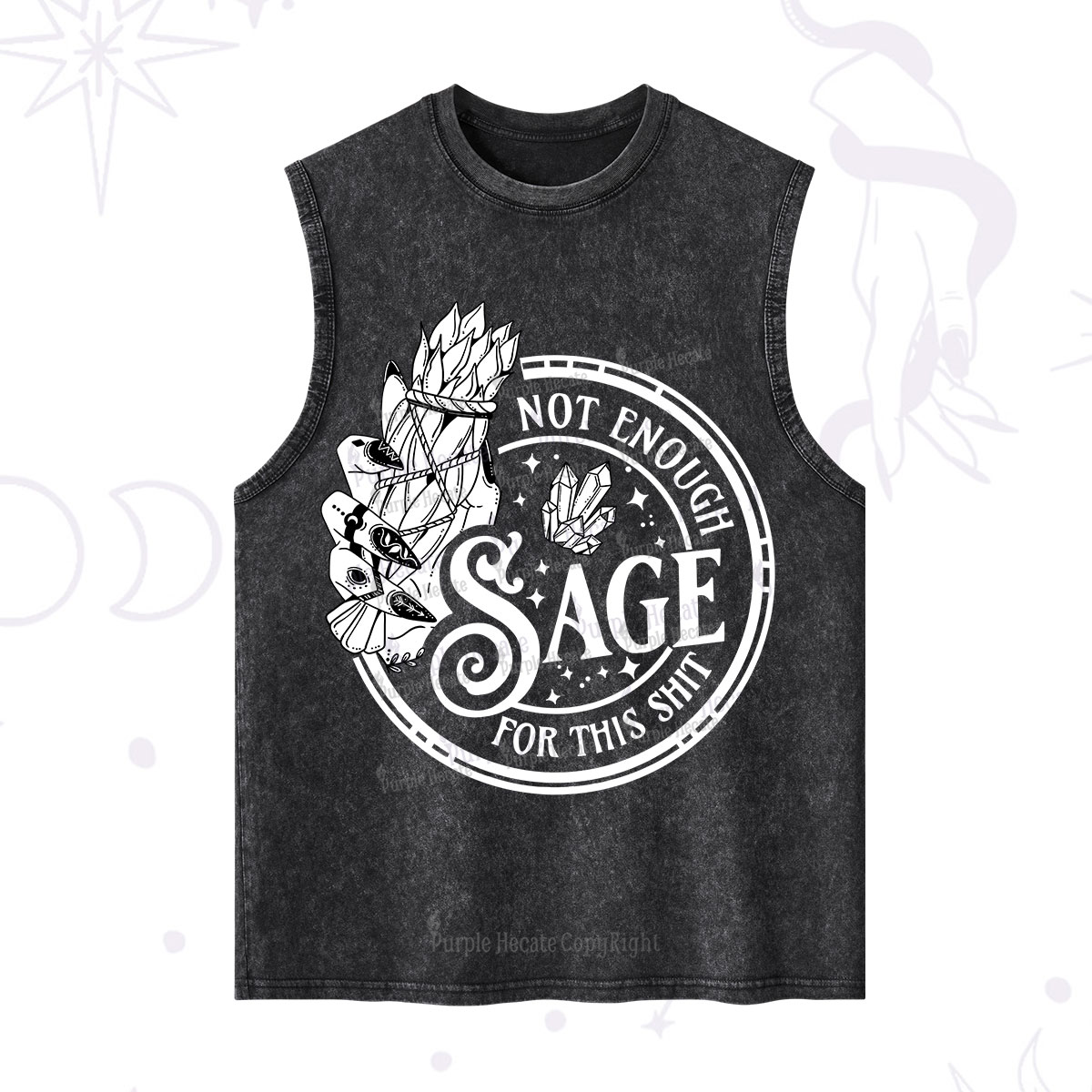 Purplehecate Not Enough Smudge for This Shit Washed Tank