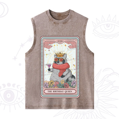 Purplehecate The Birthday Queen Tarot Washed Tank