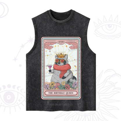 Purplehecate The Birthday Queen Tarot Washed Tank