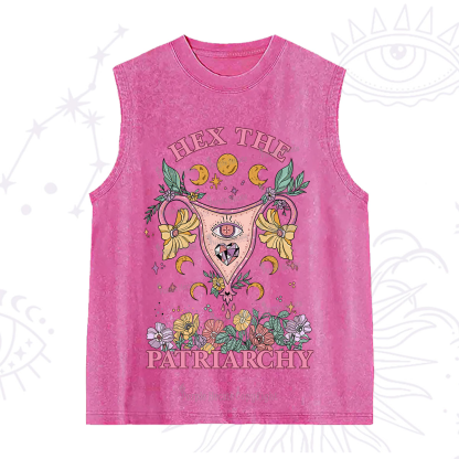 Purplehecate Hex the Patriarchy Feminist Power Washed Tank