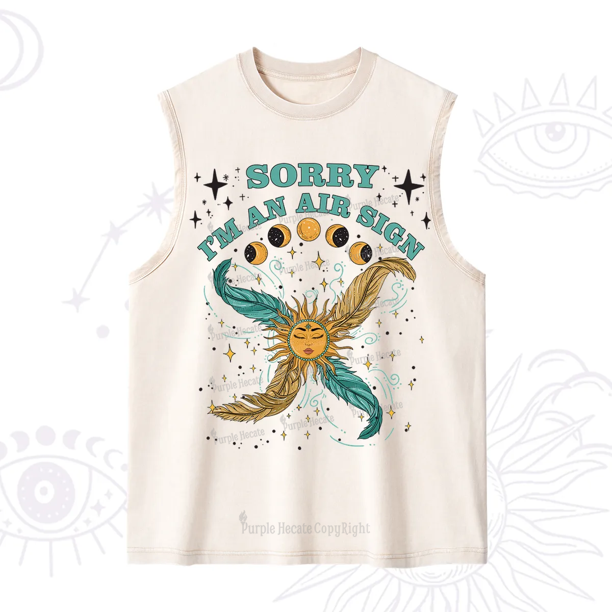 Purplehecate Sorry I'm An Air Sign Washed Tank