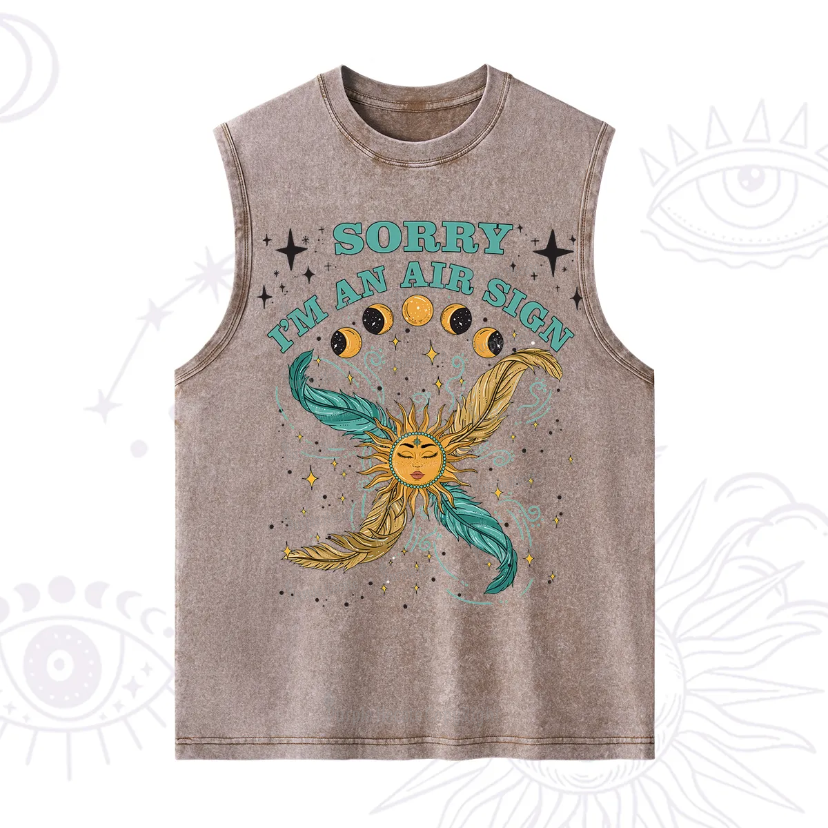 Purplehecate Sorry I'm An Air Sign Washed Tank