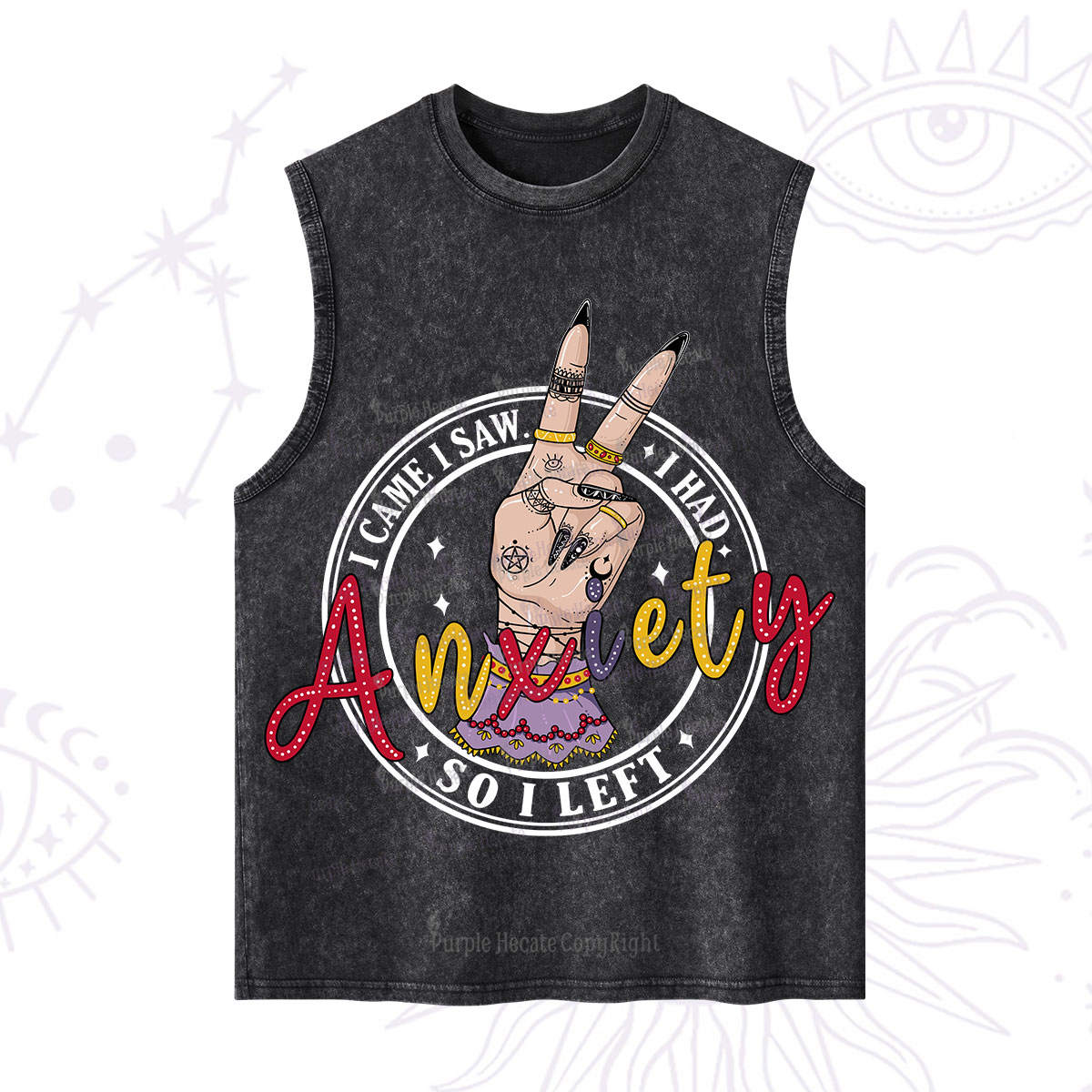 Purplehecate I Had Anxiety So I Left Washed Tank