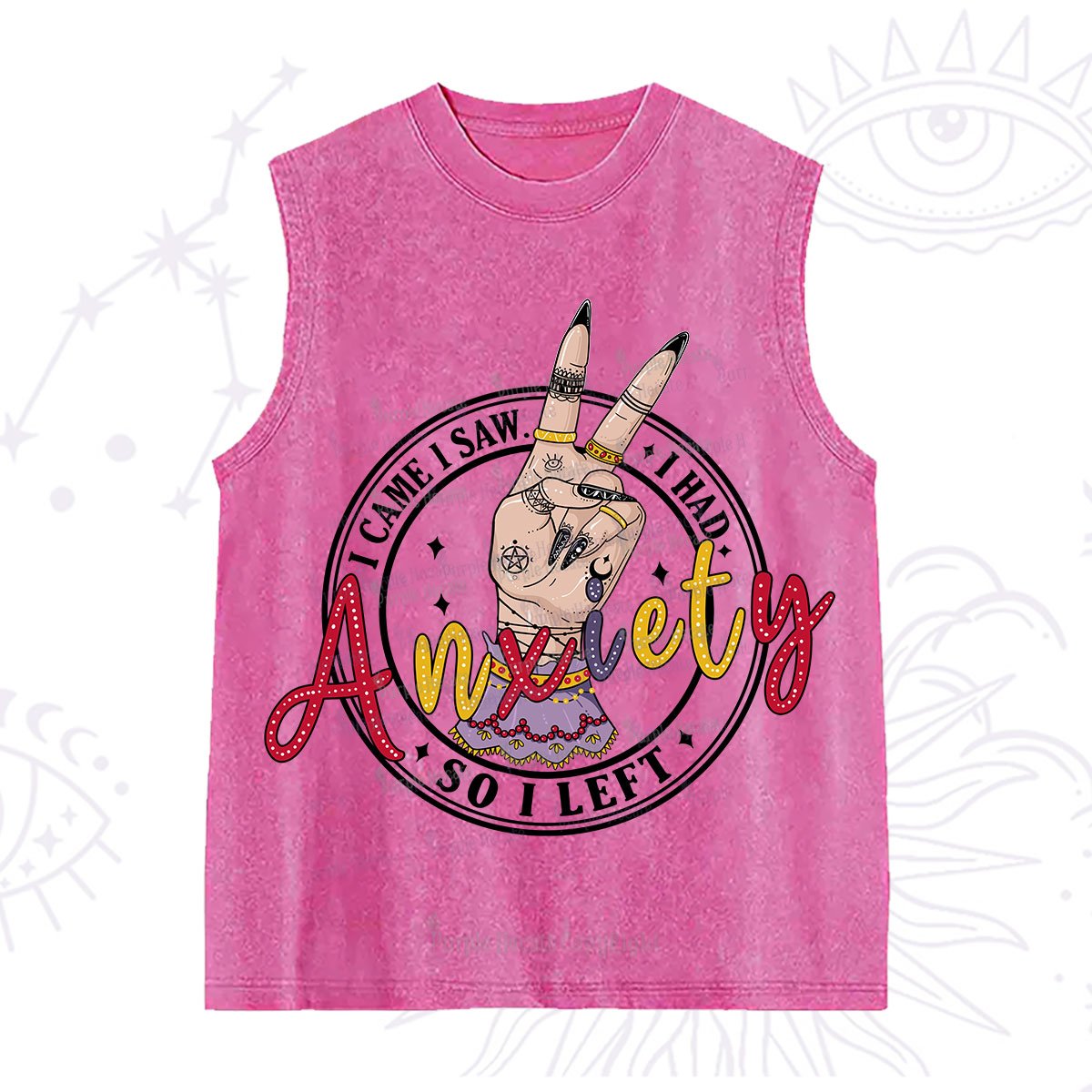 Purplehecate I Had Anxiety So I Left Washed Tank