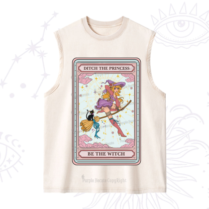 Purplehecate The Ditch The Princess Be The Witch Oracle Card Washed Tank