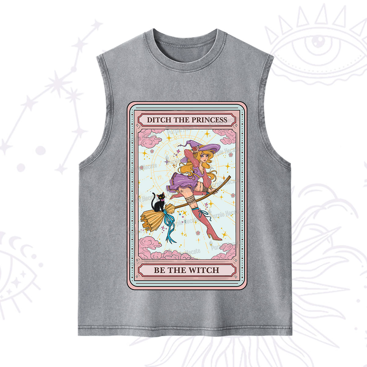 Purplehecate The Ditch The Princess Be The Witch Oracle Card Washed Tank
