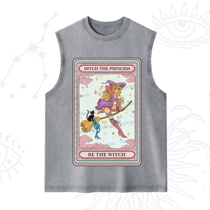 Purplehecate The Ditch The Princess Be The Witch Oracle Card Washed Tank