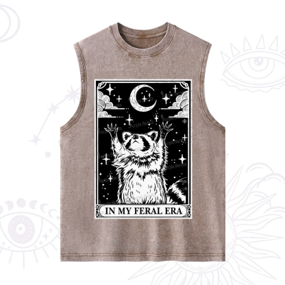Purplehecate The In My Feral Era Oracle Card Washed Tank