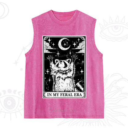 Purplehecate The In My Feral Era Oracle Card Washed Tank