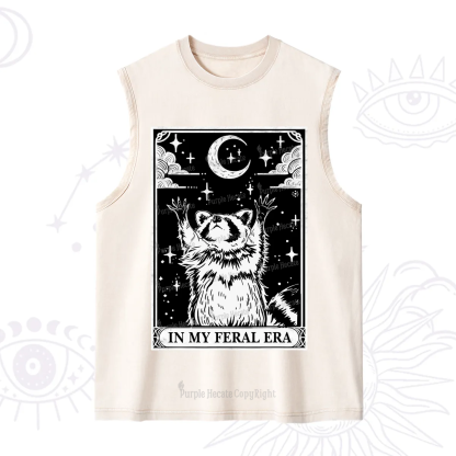 Purplehecate The In My Feral Era Oracle Card Washed Tank