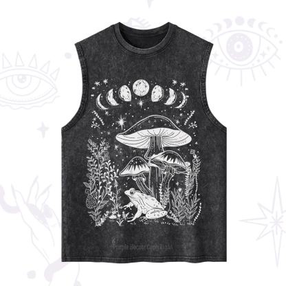 Purplehecate Celestial Frog Mushrooms Washed Tank