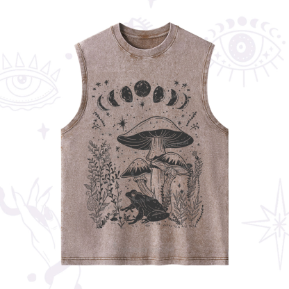 Purplehecate Celestial Frog Mushrooms Washed Tank