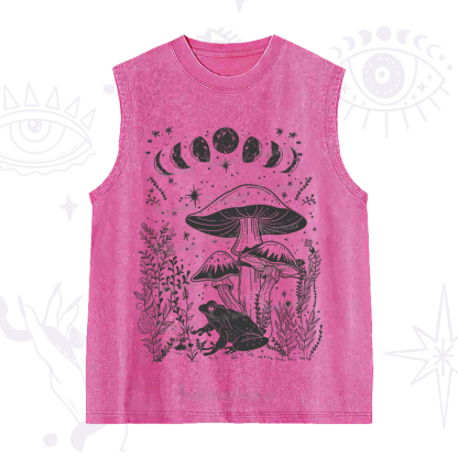 Purplehecate Celestial Frog Mushrooms Washed Tank