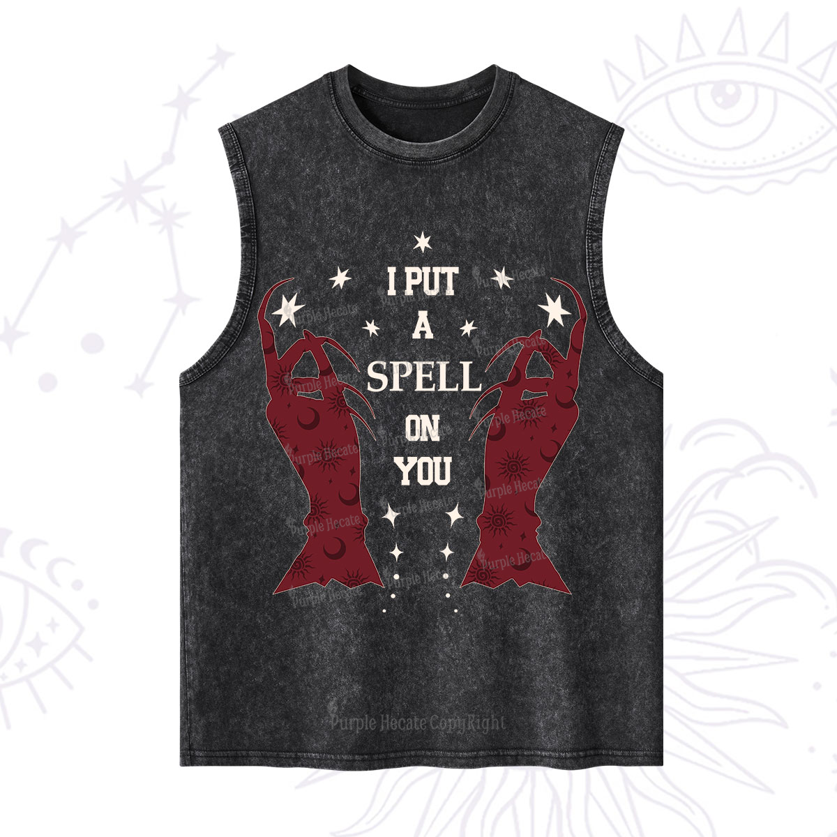 Purplehecate I Put A Spell On You Washed Tank
