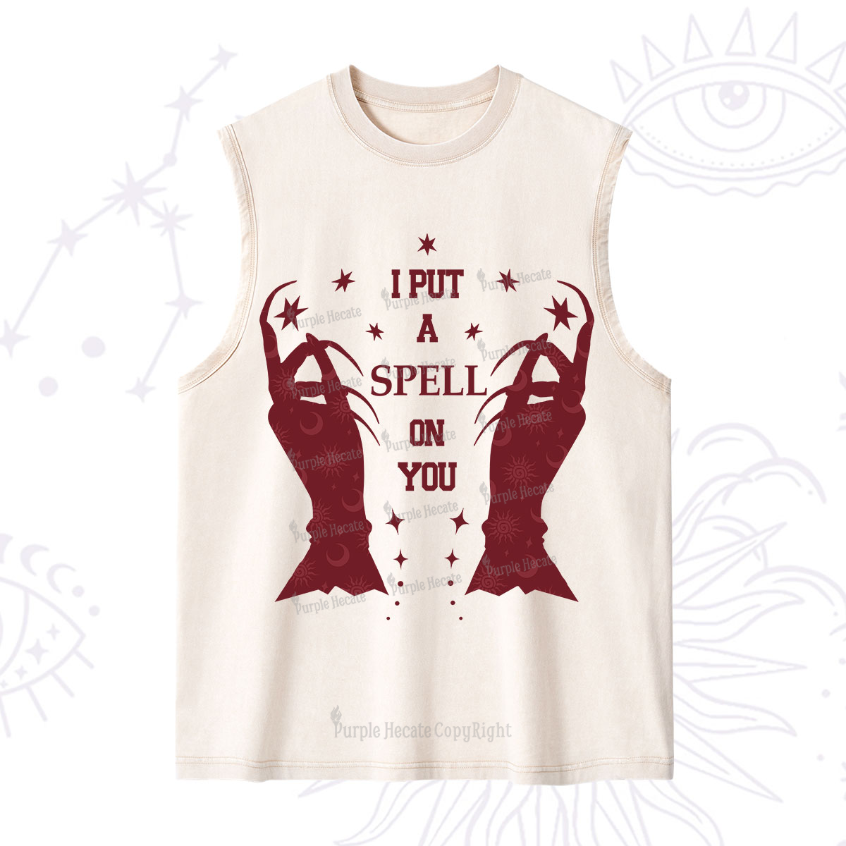 Purplehecate I Put A Spell On You Washed Tank