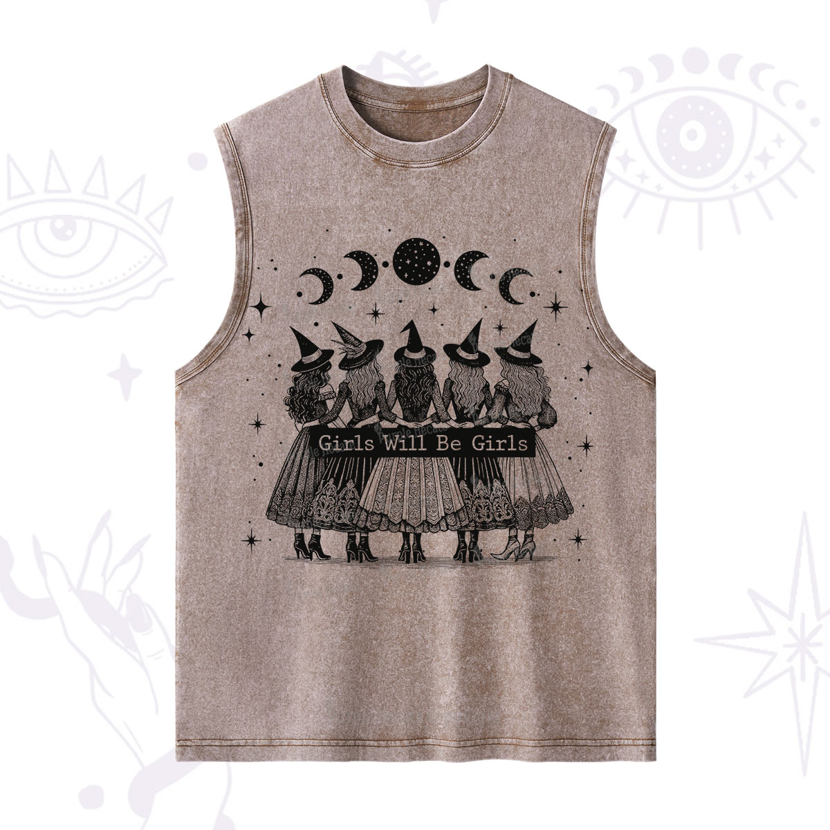 Purplehecate Girls Will Be Girls Witch Power Washed Tank