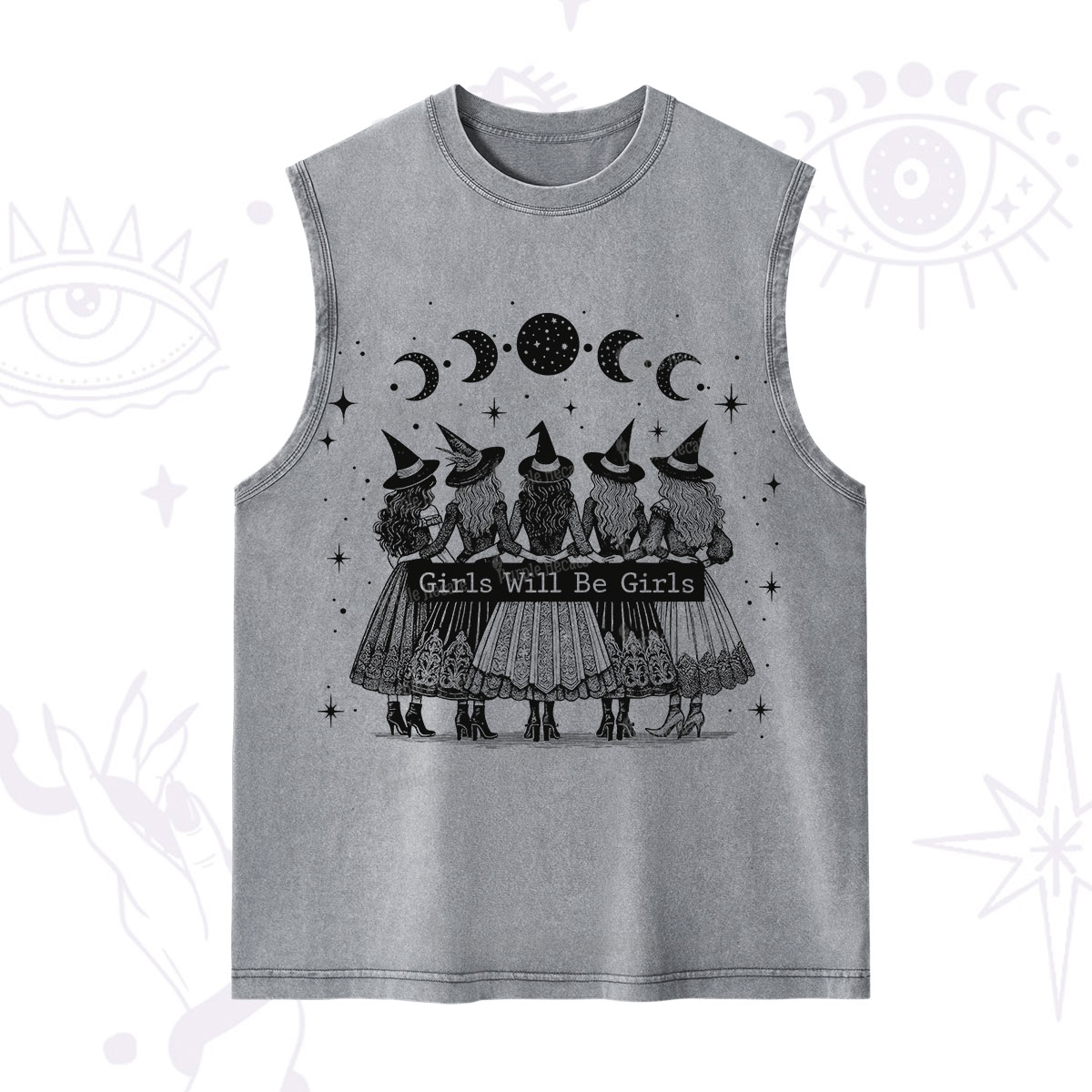 Purplehecate Girls Will Be Girls Witch Power Washed Tank