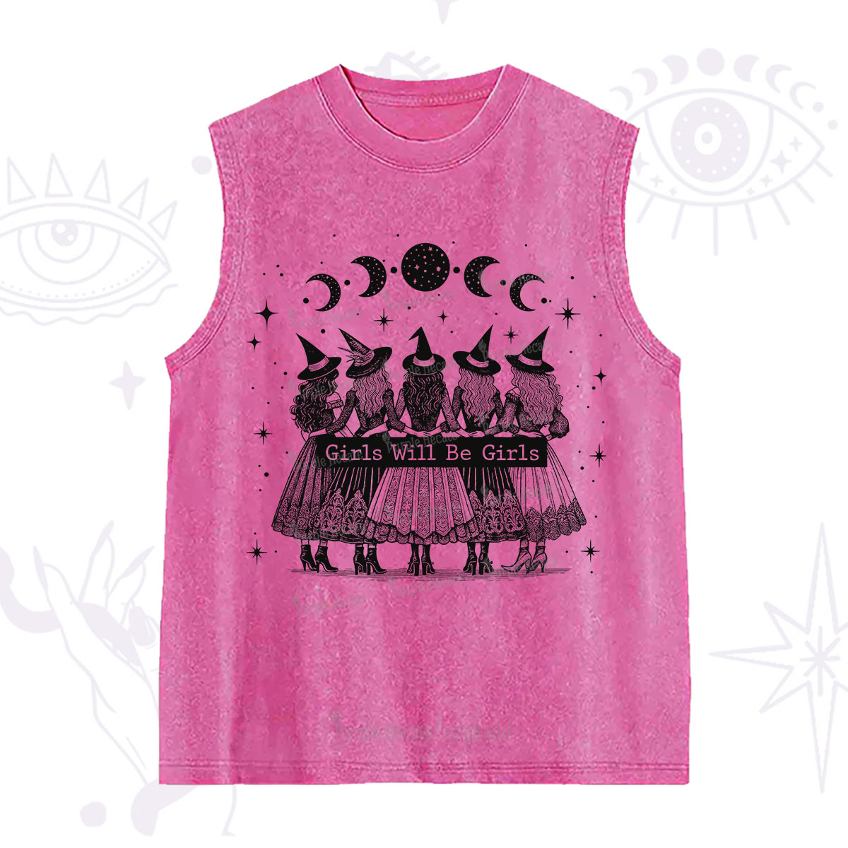 Purplehecate Girls Will Be Girls Witch Power Washed Tank