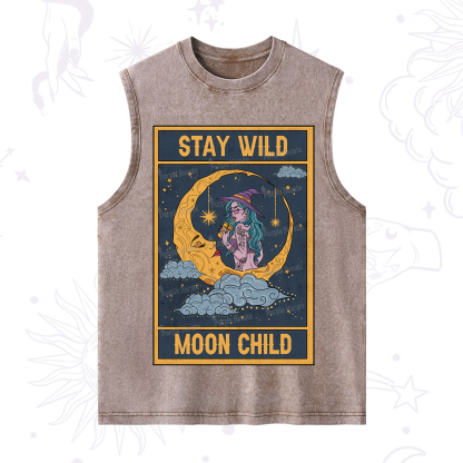 Purplehecate The Stay Wild Moon Child Oracle Card Washed Tank