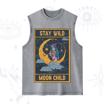 Purplehecate The Stay Wild Moon Child Oracle Card Washed Tank