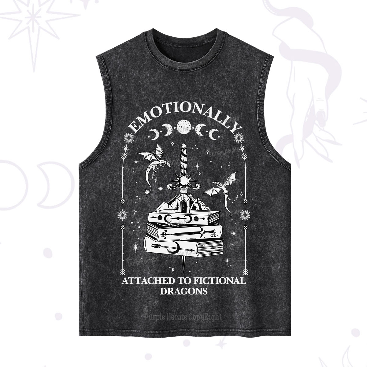 Purplehecate Emotionally Attached to Fictional Dragons Washed Tank