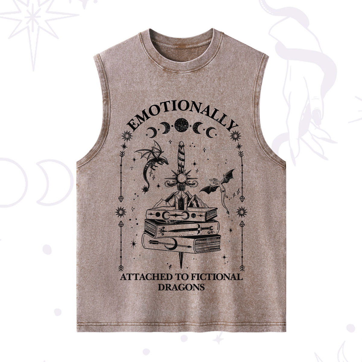 Purplehecate Emotionally Attached to Fictional Dragons Washed Tank