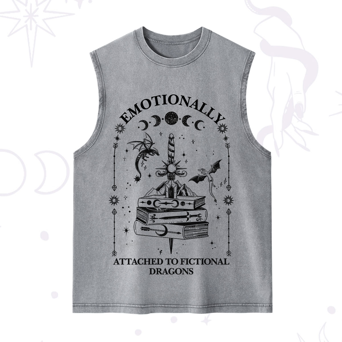 Purplehecate Emotionally Attached to Fictional Dragons Washed Tank