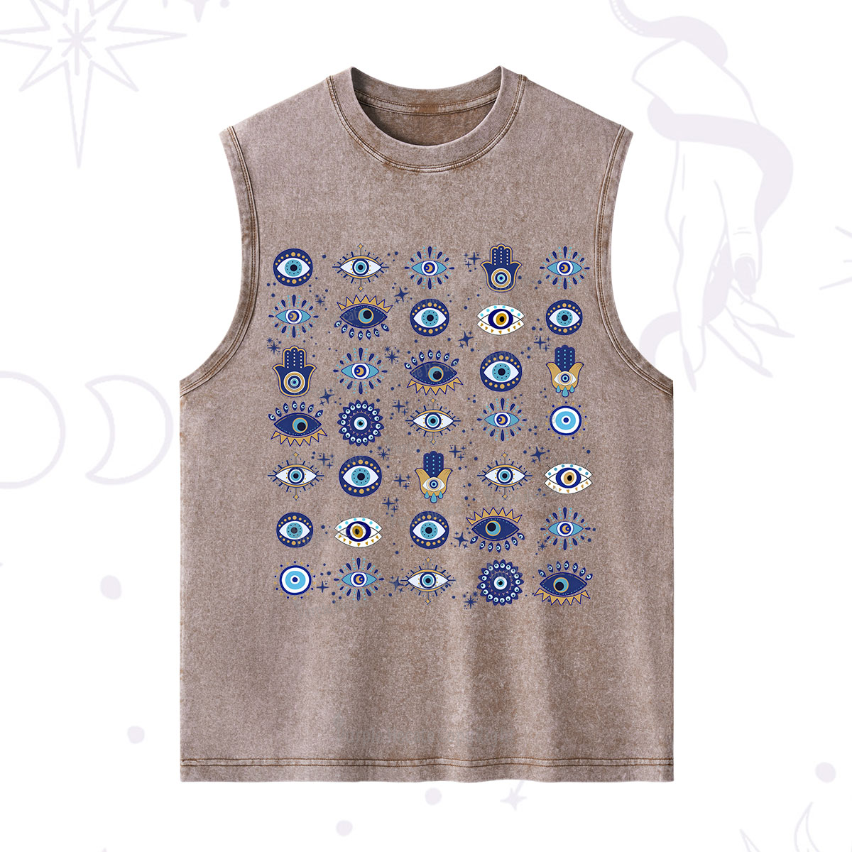 Purplehecate Evil Eye Protection Washed Tank
