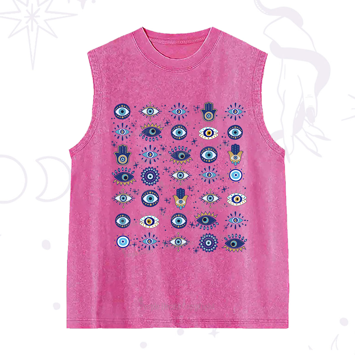 Purplehecate Evil Eye Protection Washed Tank