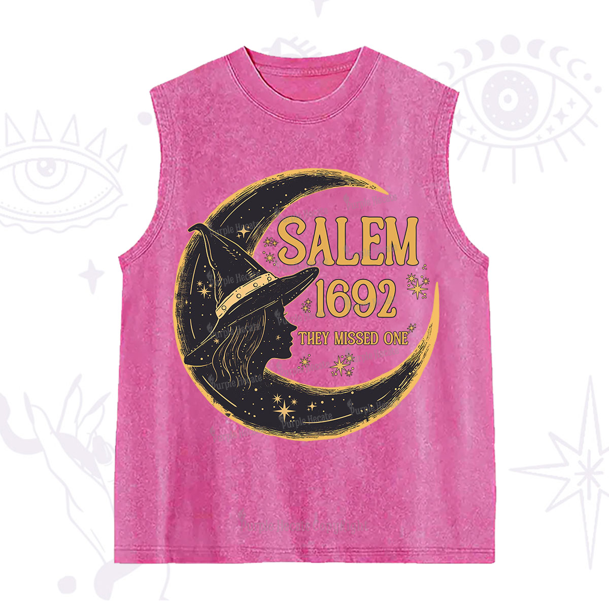 Purplehecate 1692 Salem Witch Washed Tank