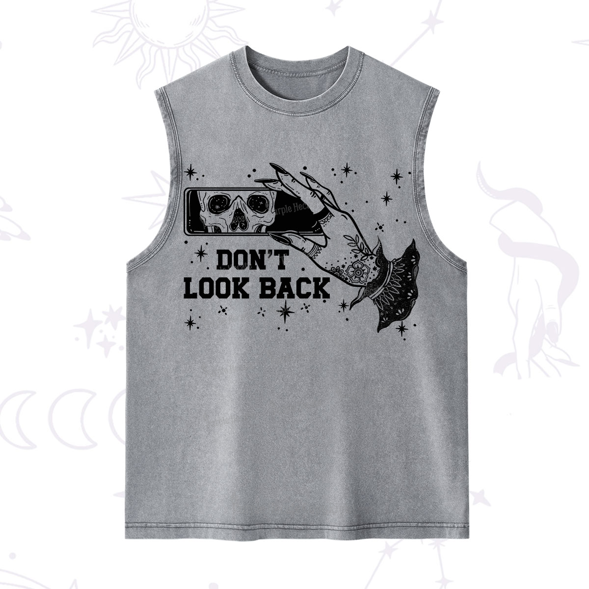 Purplehecate Don't Look Back Washed Tank