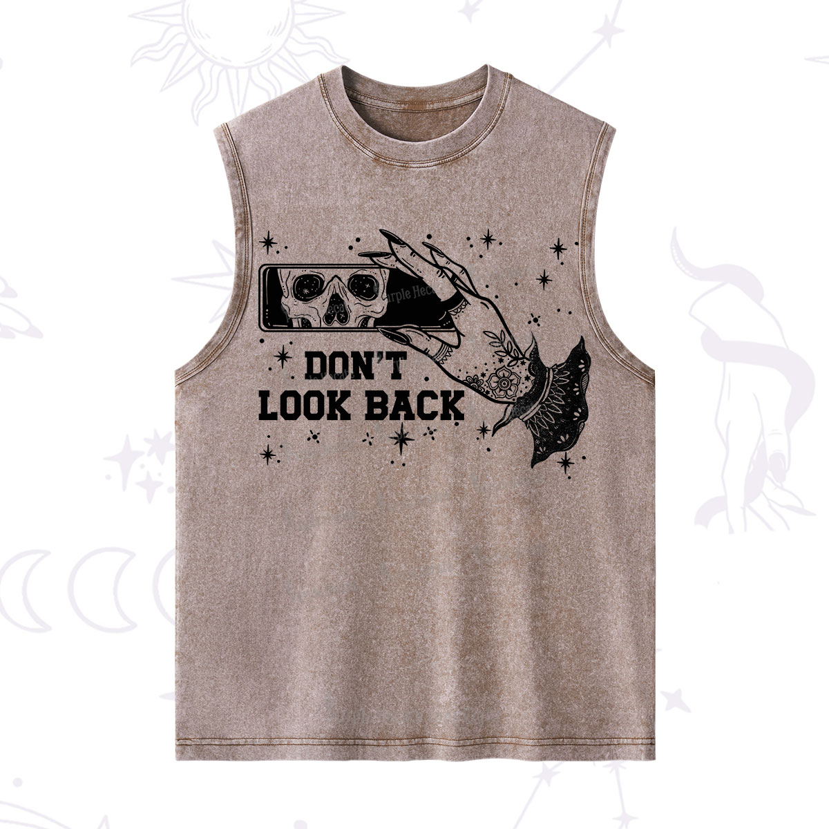 Purplehecate Don't Look Back Washed Tank