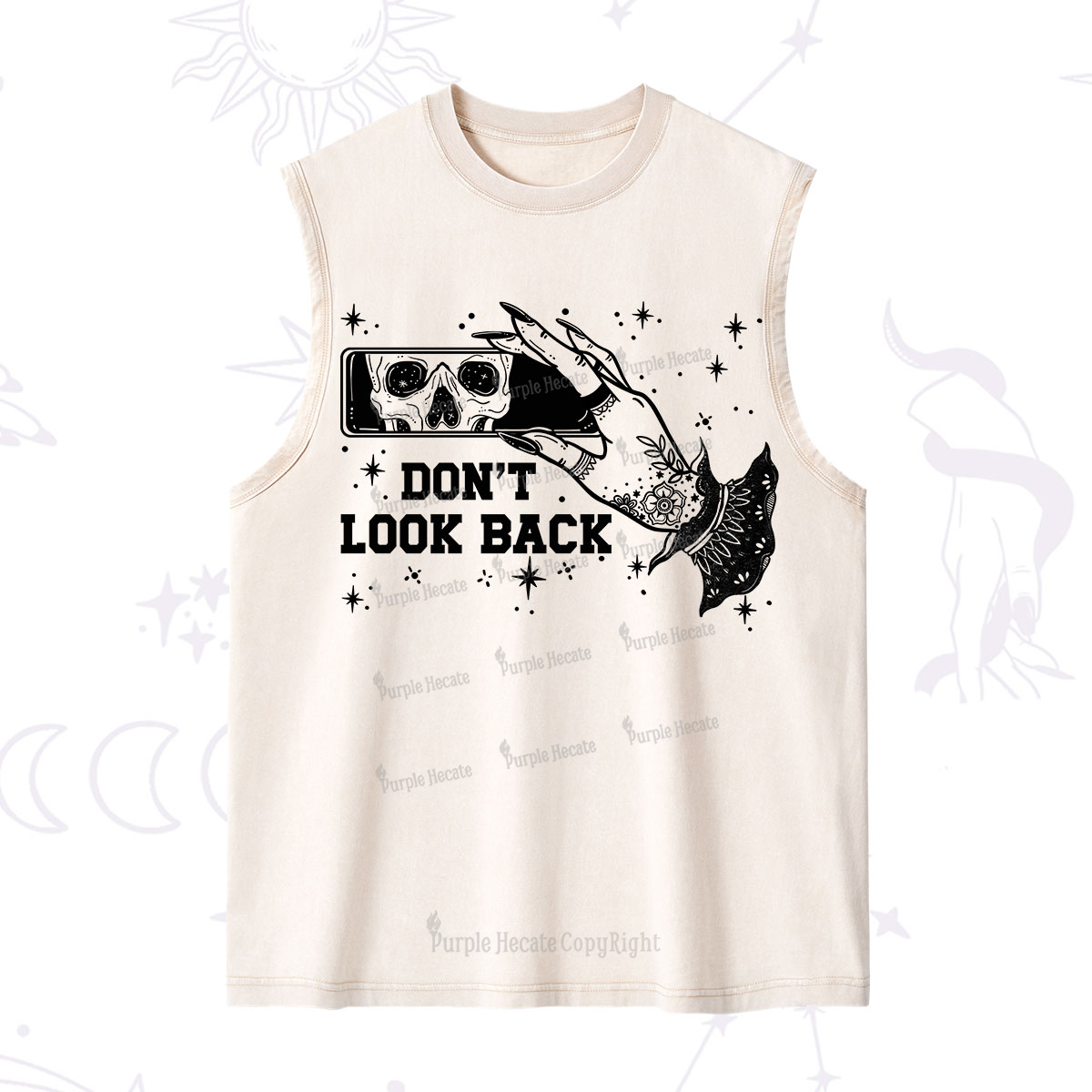 Purplehecate Don't Look Back Washed Tank