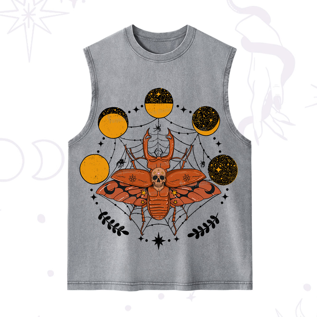 Purplehecate Lunar Web Death Beetle Washed Tank