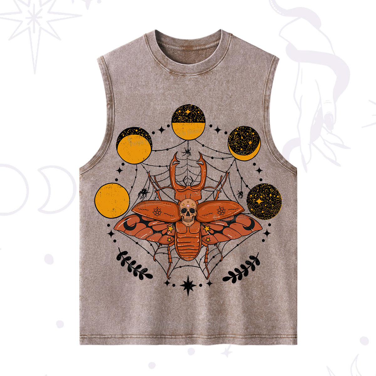 Purplehecate Lunar Web Death Beetle Washed Tank