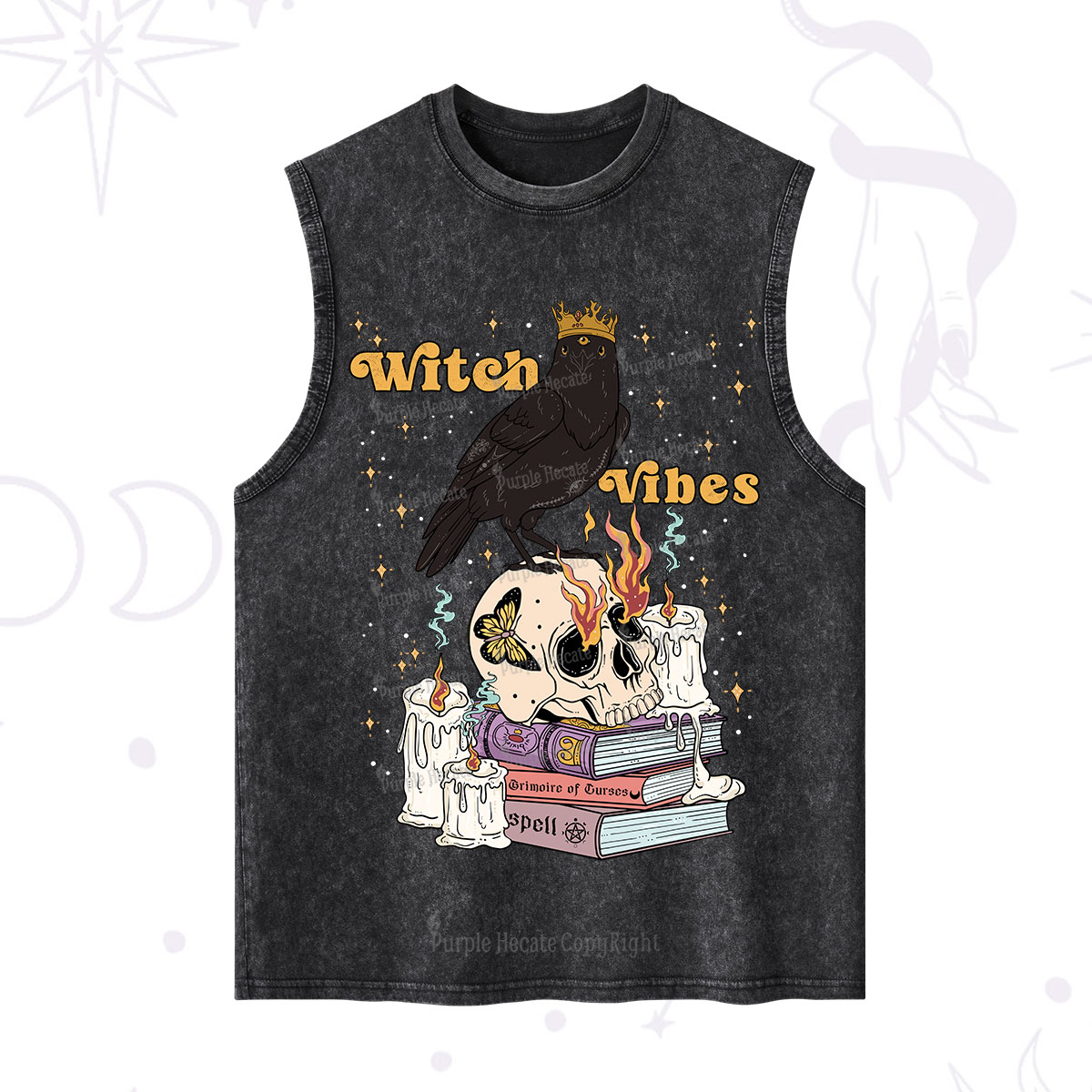 Purplehecate Witch Vibes Washed Tank