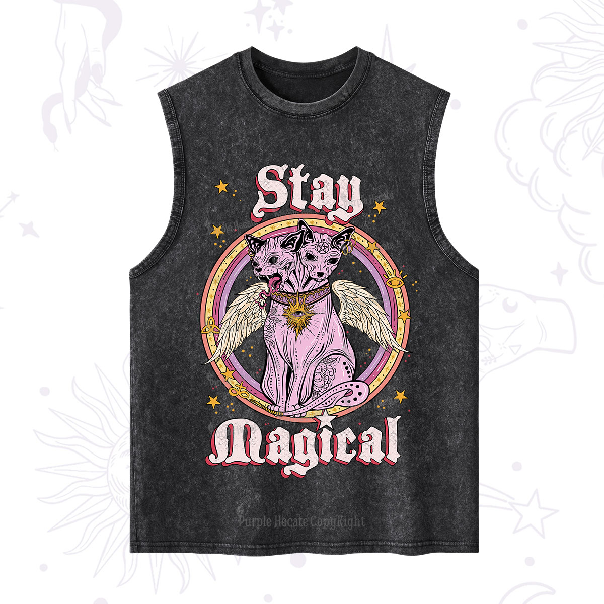 Purplehecate Stay Magical Washed Tank