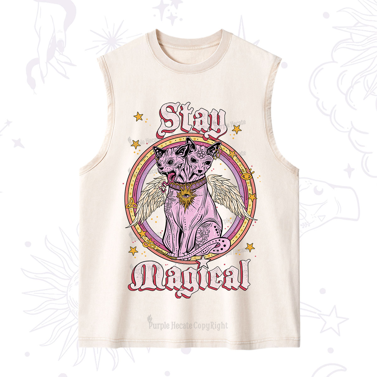 Purplehecate Stay Magical Washed Tank