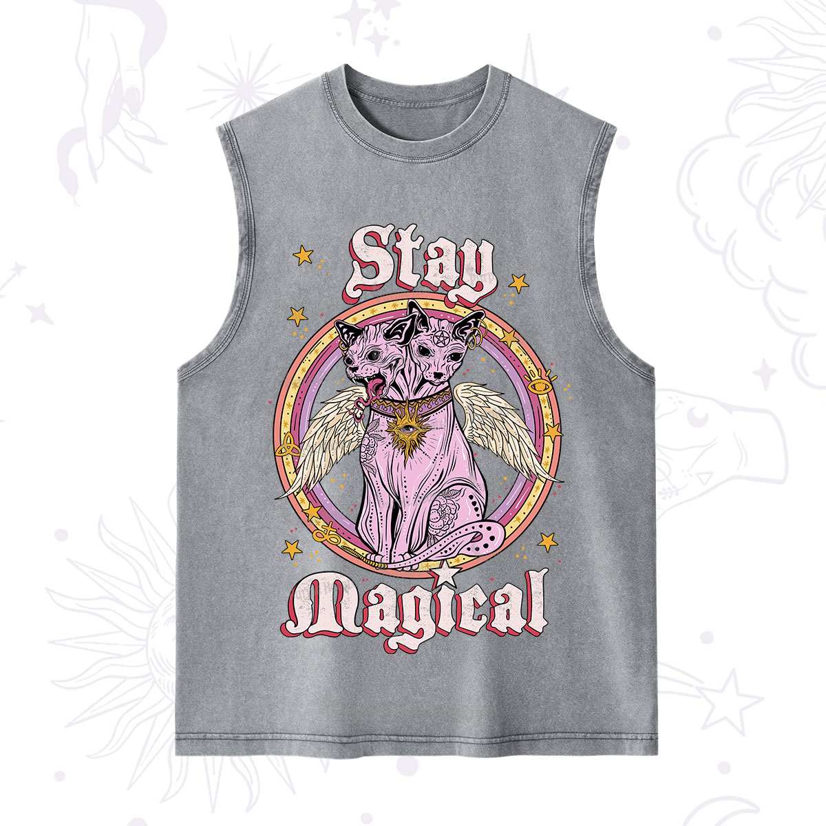 Purplehecate Stay Magical Washed Tank