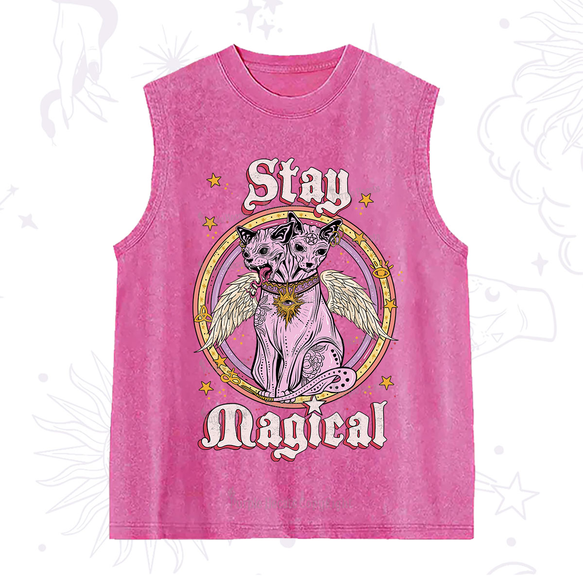 Purplehecate Stay Magical Washed Tank