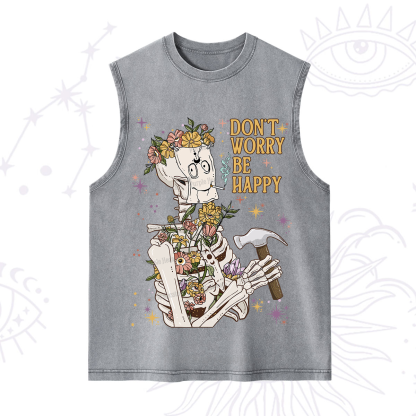 Purplehecate Don't Worry Be Happy Washed Tank