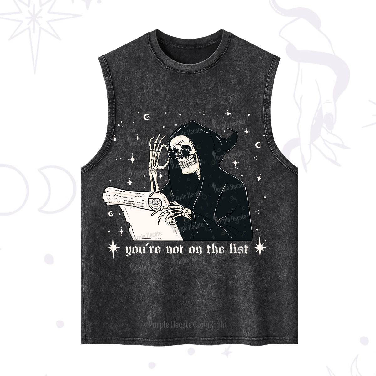 Purplehecate You're Not On The List Washed Tank