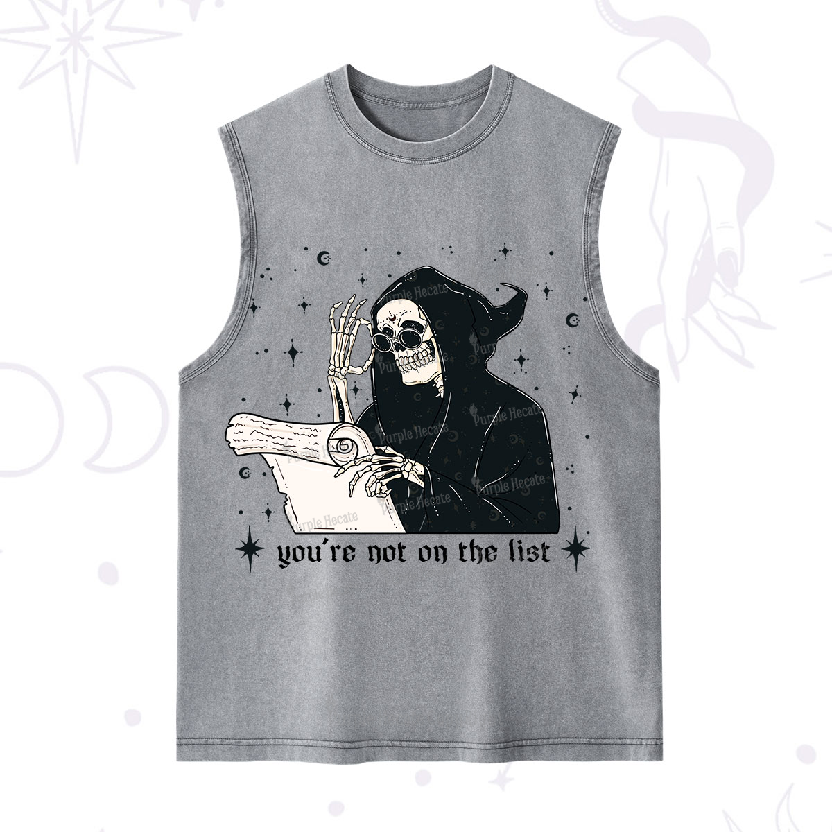 Purplehecate You're Not On The List Washed Tank