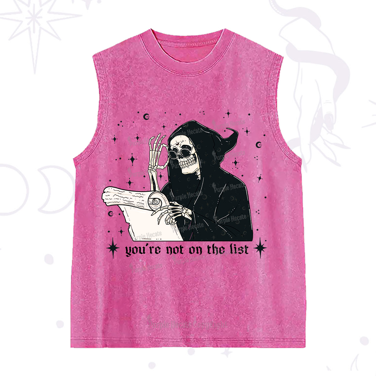 Purplehecate You're Not On The List Washed Tank